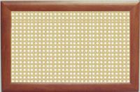 Экран радиатора  Орех (ротанг желтый) 600х 600