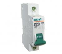 Автомат ВА 101 20А DEKraft 1п 230В