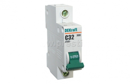 Автомат ВА 101 32А DEKraft 1п 400В