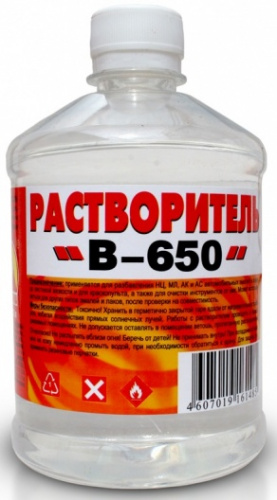 Растворитель 650 Вершина 0,5л